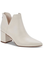 Aqua Trey Womens Leather Notched Booties