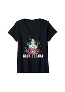 Womens aqua tofana aqua tofana bailey favorites true crime lover V-Neck T-Shirt