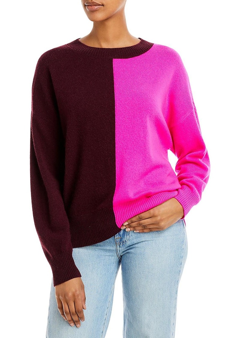 Aqua Womens Cashmere Cozy Crewneck Sweater