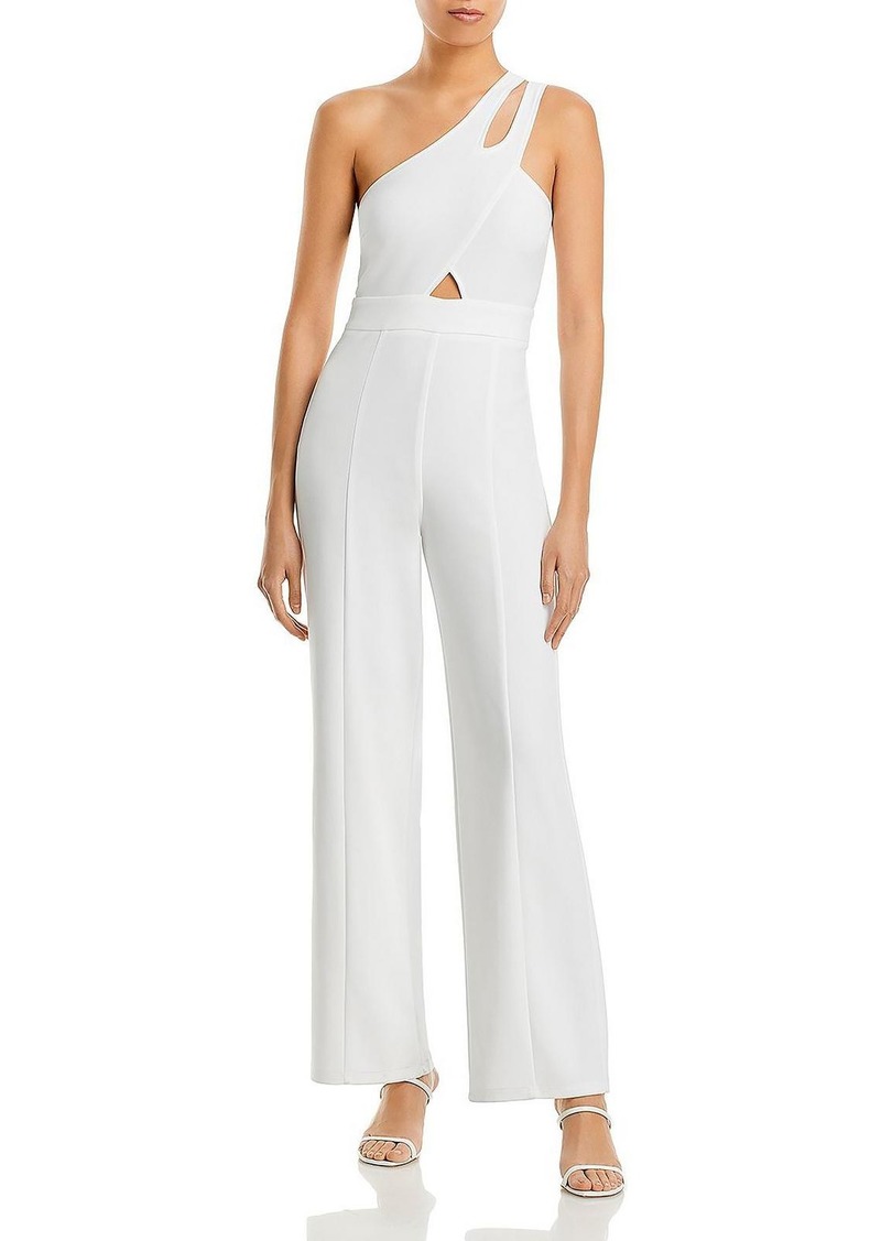 Aqua Womens Crepe Halter Jumpsuit