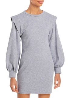 Aqua Womens Crew Neck Long Sleeves Sweatshirt Dress