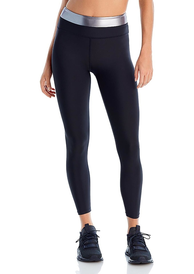 Aqua Womens High Rise Gym Athletic Leggings