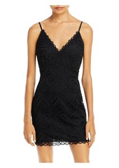 Aqua Womens Lace Short Cocktail and Party Dress