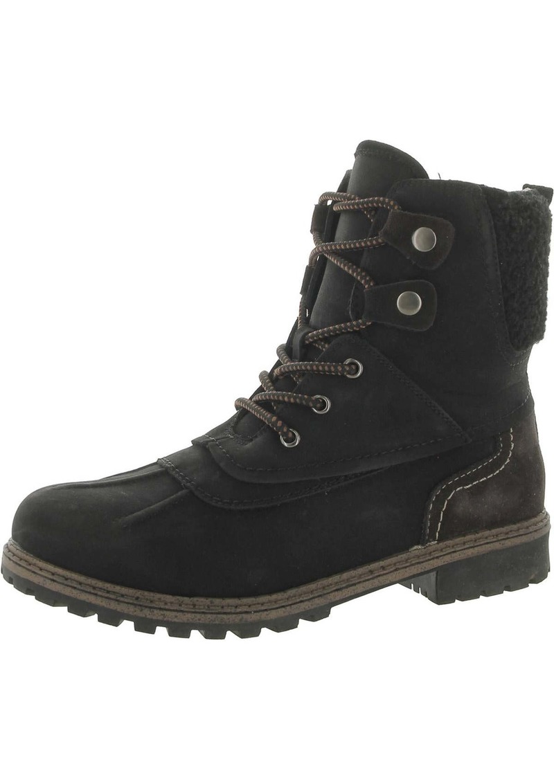 Aqua Womens Leather Warm Winter & Snow Boots