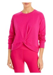 Aqua Womens Long Sleeve Front Twist Pullover Sweater