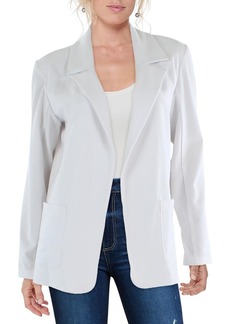 Aqua Womens Notch Collar Oversized Open-Front Blazer