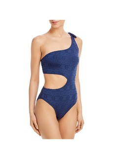 Aqua Womens One-Shoulder Monokini One-Piece Swimsuit