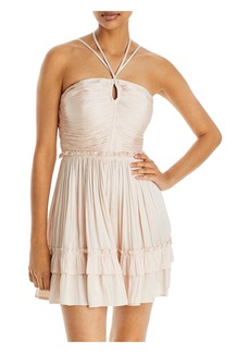 Aqua Womens Strappy Mini Cocktail And Party Dress