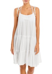 Aqua Womens Swing Tiered Cover-Up