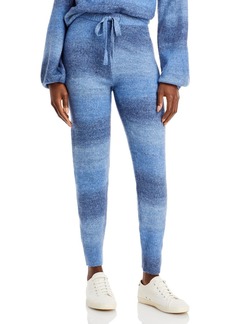 Aqua Womens Wool Blend Space Dye Jogger Pants