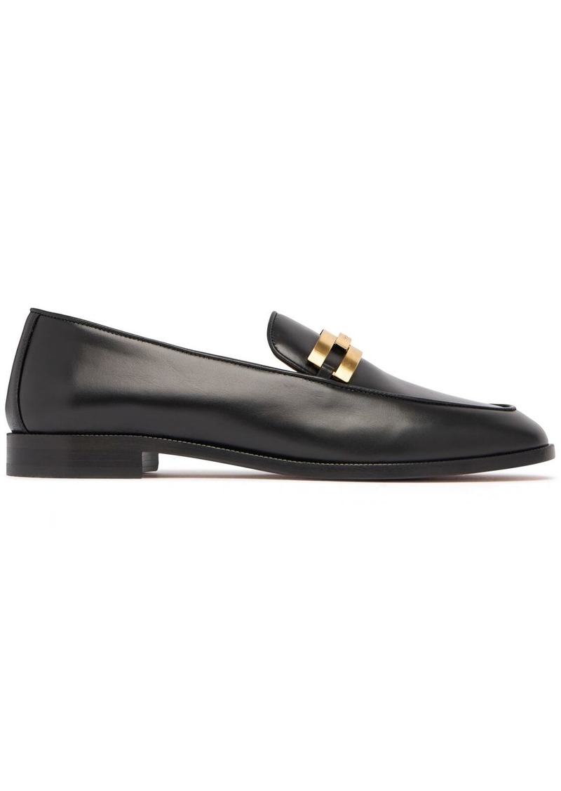 Aquazzura 10mm Brandi Leather Loafers