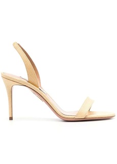 Aquazzura 95mm single-strap leather sandals