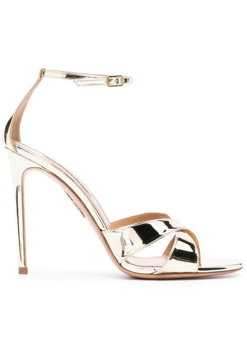 Aquazzura Aqua Divine 105mm leather sandals