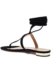 Aquazzura - June suede sandals - Black - EU 35