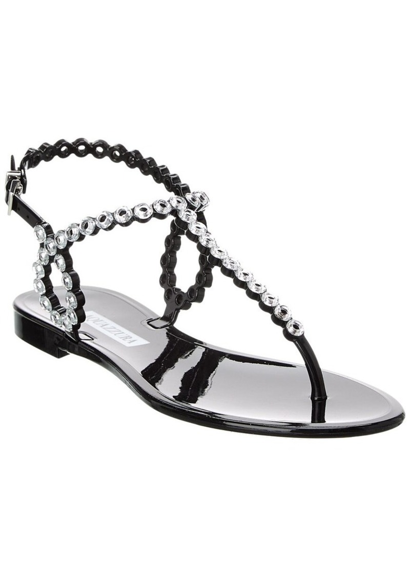 Aquazzura Almost Bare Crystal Jelly Sandal