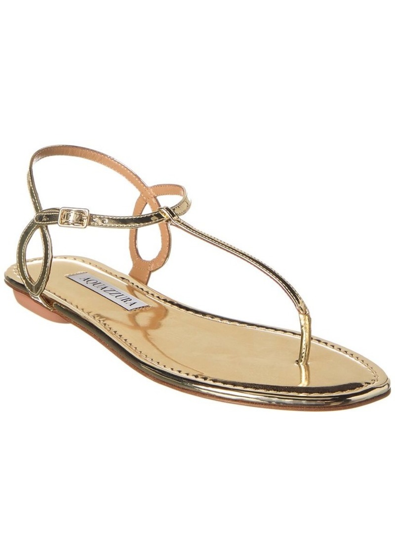 Aquazzura Almost Bare Leather Sandal