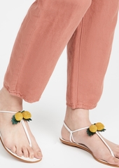 Aquazzura Limoncello Flat Sandals