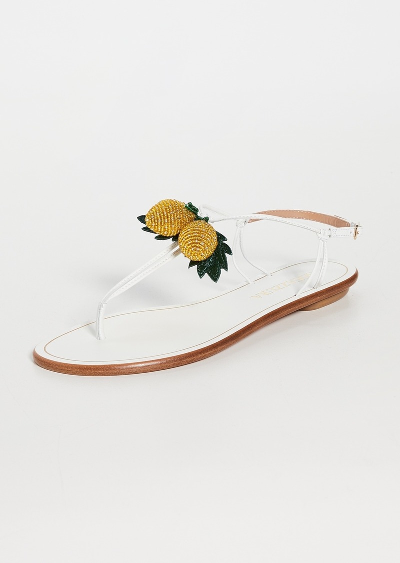 Aquazzura Limoncello Flat Sandals