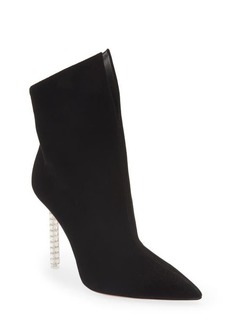 Aquazzura Rock Chic Slouchy Pointed Toe Bootie in Black at Nordstrom