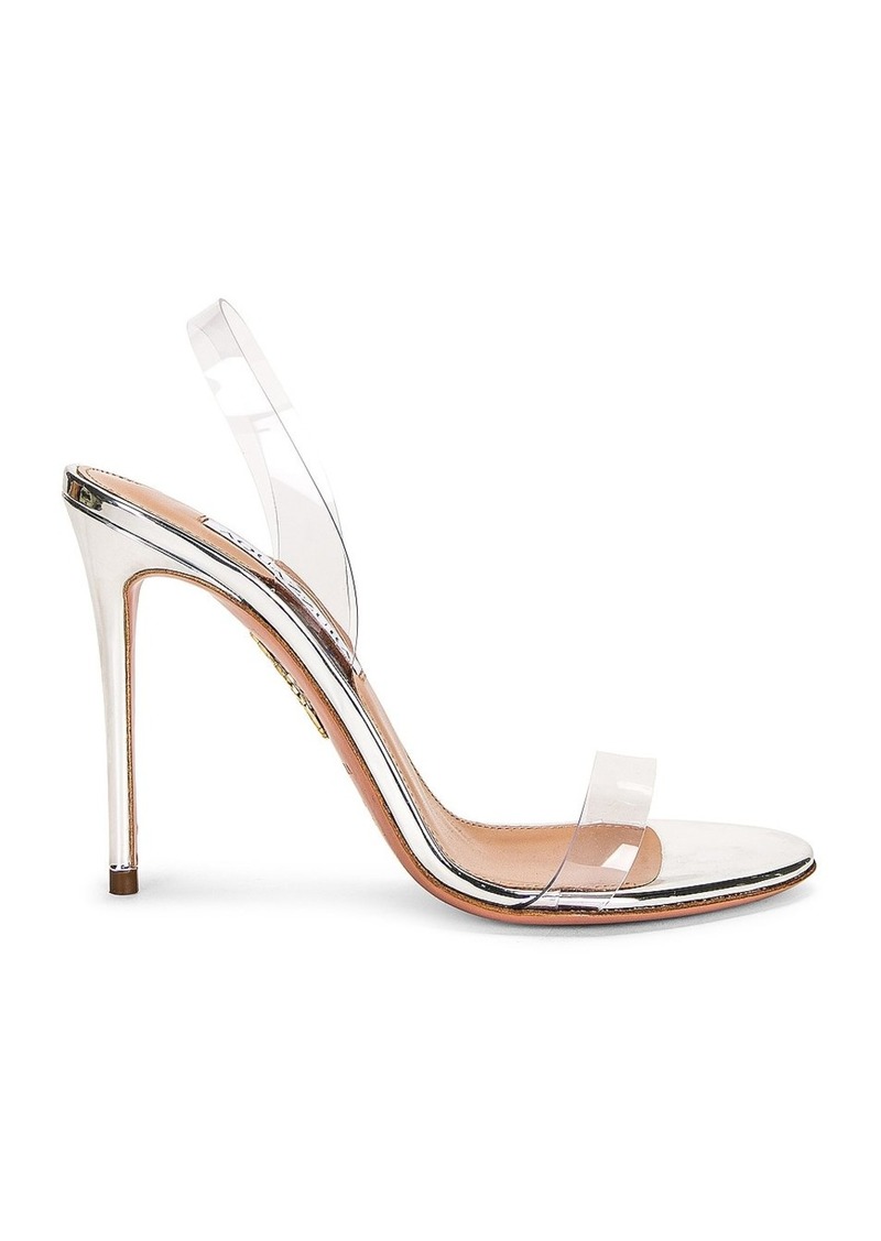 Aquazzura So Nude Plexi 105 Sandal