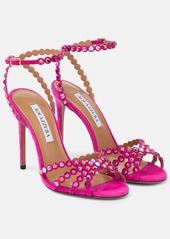 Aquazzura Tequila embellished suede sandals