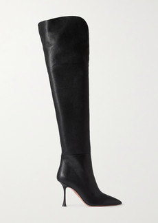 Aquazzura Bad And Boogie 95 Leather Over-the-knee Boots