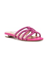 Aquazzura crystal-embellished flat sandals