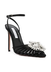 Aquazzura Crystal Margarita 110mm leather pumps