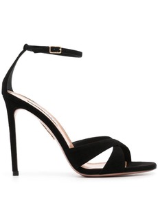 Aquazzura Divine 105mm suede sandals