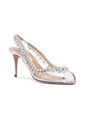 Aquazzura embellished-trim open-toe pumps