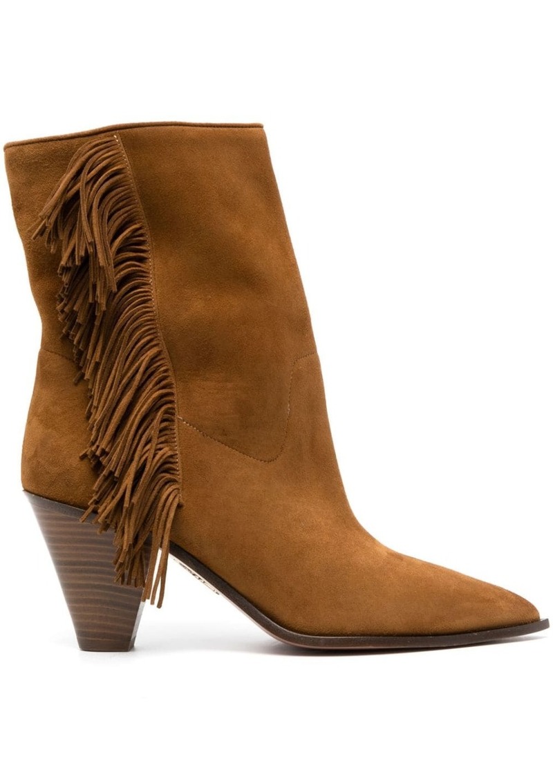 Aquazzura Marfa 70mm suede boots