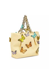 Aquazzura Mini Papillon Woven Tote Bag