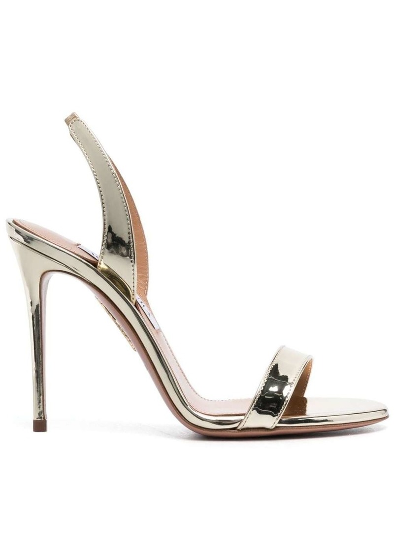 Aquazzura So Nude 110mm slingback sandals