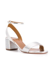 Aquazzura Sundance 50mm metallic sandals