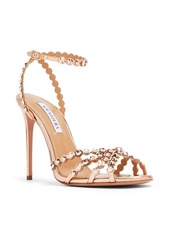 Aquazzura Tequila 105mm leather sandals