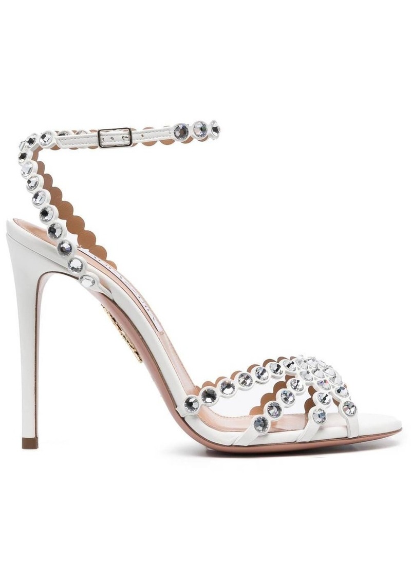 Aquazzura Tequila crystal-embellished 115mm sandals