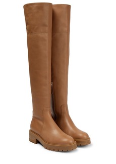 Aquazzura Whitney leather over-the-knee boots