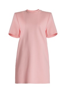 Area - Embellished T-Shirt Mini Dress - Pink - XS - Moda Operandi