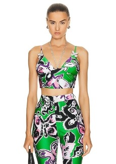 AREA Butterfly Printed Cami Top