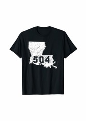 Area Code 504 T-Shirt New Orleans Jefferson Parish Cool Tees