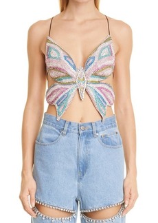 Area Crystal Butterfly Top in Multi at Nordstrom