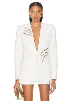 AREA Crystal Claw Relaxed Blazer