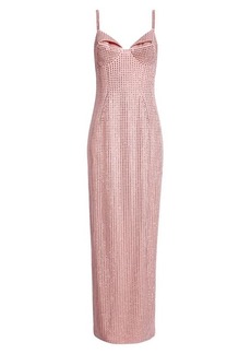 Area Crystal Embellished Ponte Jersey Gown