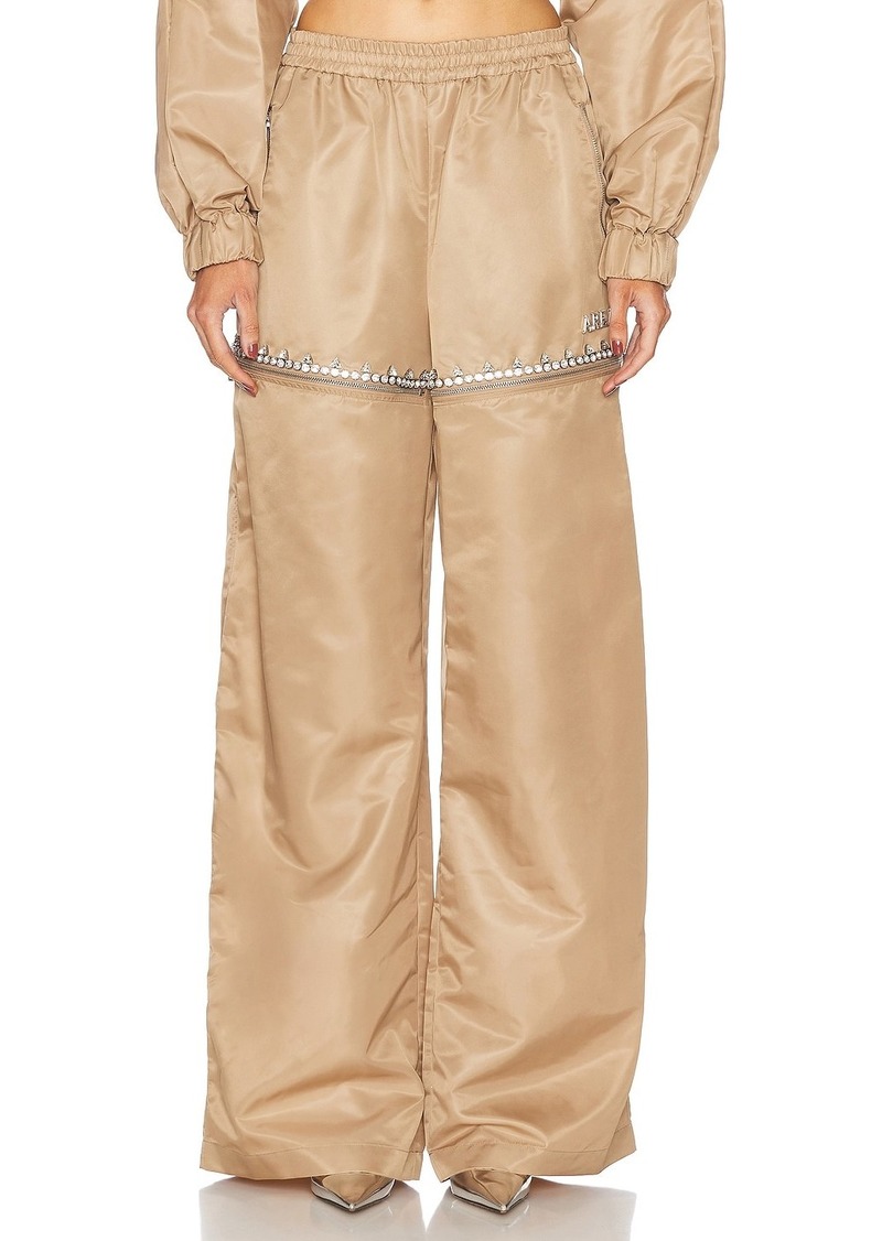 AREA Crystal Slit Track Pant