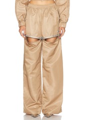 AREA Crystal Slit Track Pant