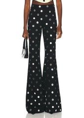 AREA Polka Dot Flare Pant