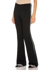 AREA Slim Flared Pant with Crystal Trim