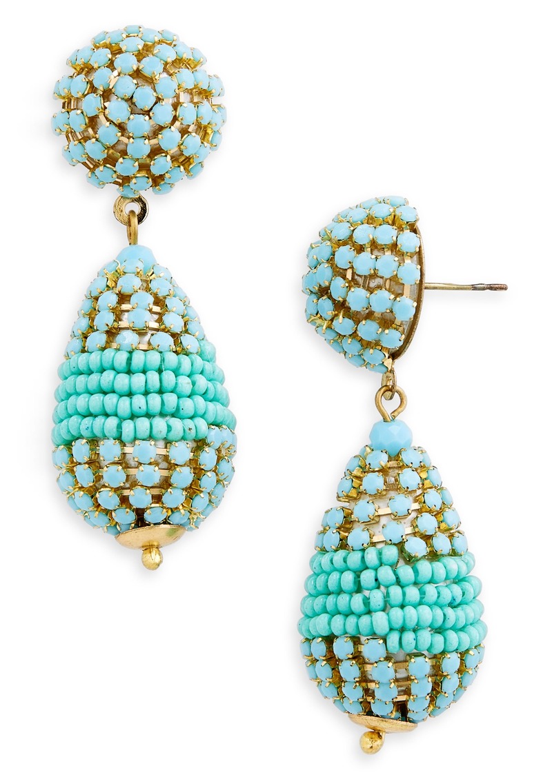 Area Stars Beaded Drop Earrings in Turquoise at Nordstrom Rack