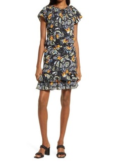 Area Stars Butterfly Print Tiered Dress in Multi at Nordstrom