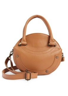 Area Stars Faux Leather Round Crossbody Bag in Saddle at Nordstrom